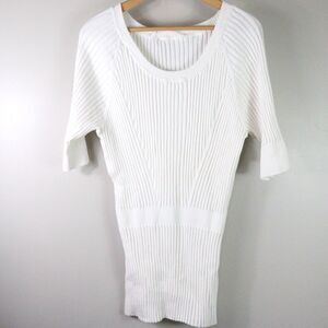 Athleta white ribbed top Size 2X